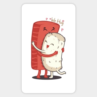 sushi hug Sticker